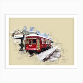 New Orleans tram. Art Print