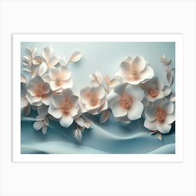 3d Flower Painting Art Print