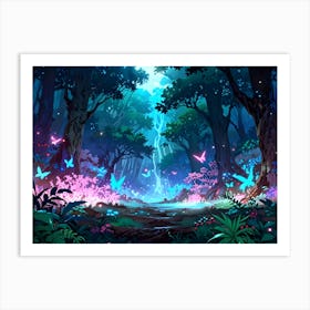 Forest Hd Wallpaper Art Print