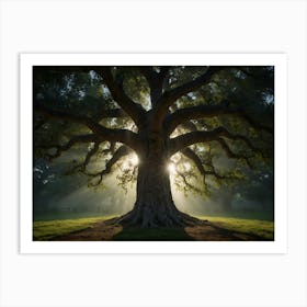 Oak Tree Art Print