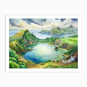 Azure Lake Art Print