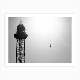 Cable Car - Barcelona Spain Art Print