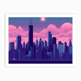 Chicago Skyline 2 Art Print