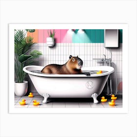 Soaking with Style Art Print