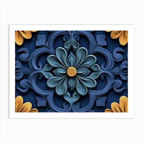 Floral Pattern 1 Art Print