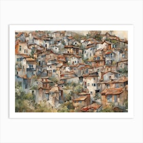 Italian Village Art Print