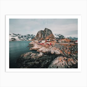 Red Norway Homes Art Print