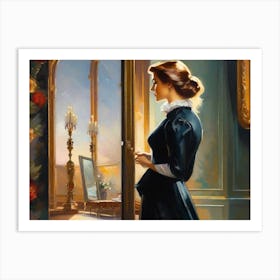 Lady In Black Art Print