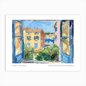 Saint Tropez From The Window Series Poster Painting 2 Art Print