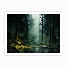 Dark Forest Art Print