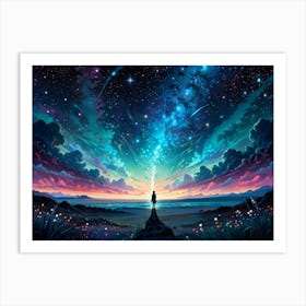 Galaxy Sky Art Print