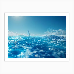 Sailboat In The Ocean Art Print