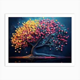 Tree In the Night Art Print