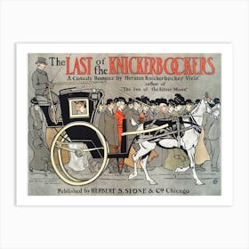 The Last Of The Knickerbockers (1901), Edward Penfield Art Print