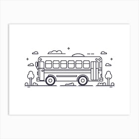 School Bus 7 Art Print