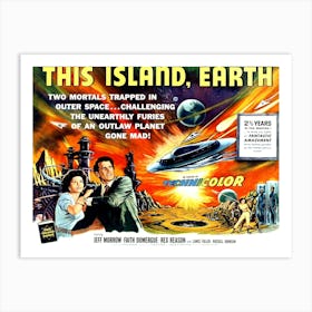Scifi Movie Poster, This Island, Earth Art Print