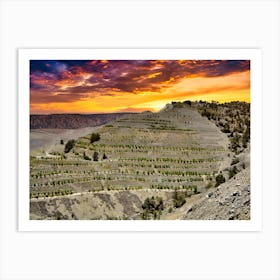 Sunset In the Cyprus Mountains Poster