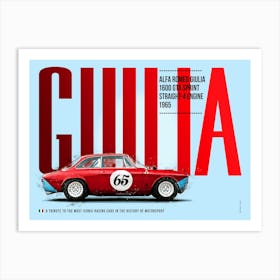 Alfa Romeo Giulia 1600 GTA Sprint Art Print