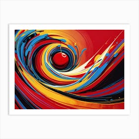 Abstract Swirl Painting 3 Art Print