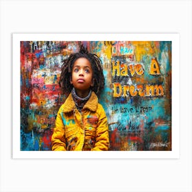 Martin Luther King Holiday Tribute - I Have Dreams Art Print