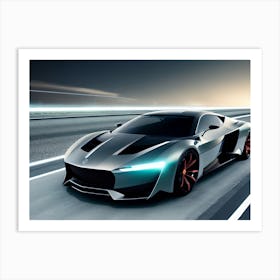 Futuristic Sports Car 12 Art Print