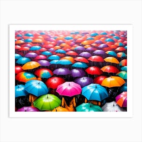 Umbrellas Art Print