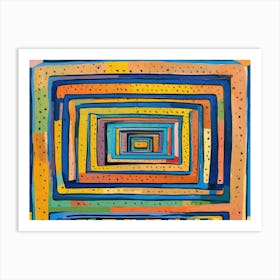 Vibrant Vortex Art Print