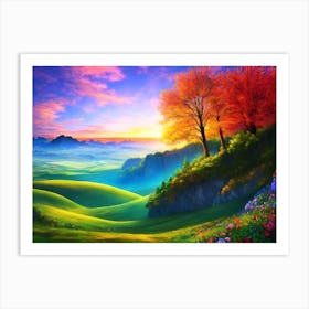 Landscape Painting 22 Art Print