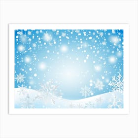 Snowflakes Background 2 Art Print