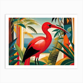 Scarlet Ibis Art Print