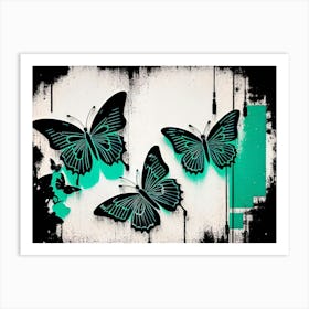 Three Butterflies Art Print