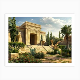 Egyptian Temple 12 Art Print