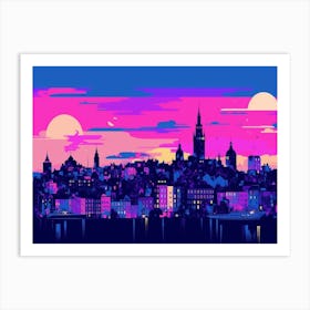 Stockholm Skyline Art Print