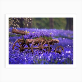 Bluebells In The Field Art Print