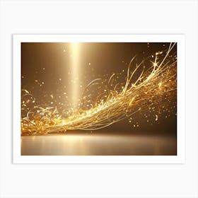 Christmass style sparkling silver gold background 9 Art Print