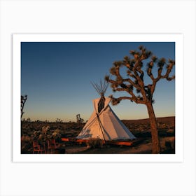 Desert Tipi Art Print