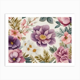 Floral Pattern 11 Art Print