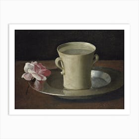 A Cup Of Water And A Rose, Francisco de Zurbarán Art Print