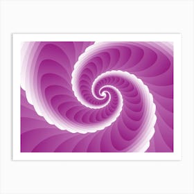 Abstract Pink Swirl Background Art Print