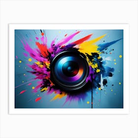 Colorful Camera Art Print