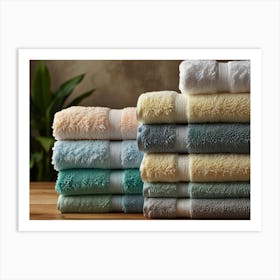 Stacked Towels 2 Art Print