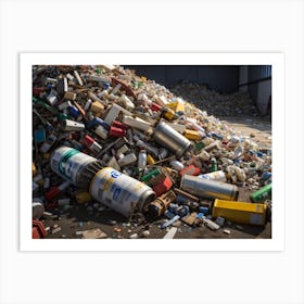 Recycled wastes Art Print