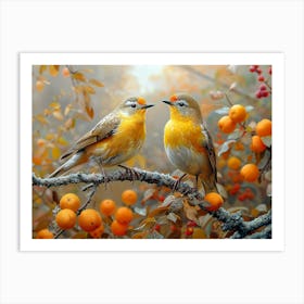 Beautiful Bird on a branch 8 Art Print