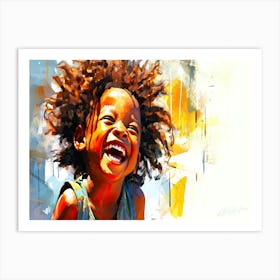 Happy Child Day - Of A Child Laughing Art Print