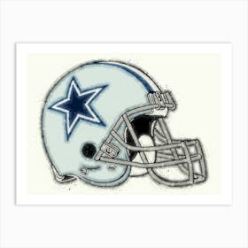 Dallas Cowboys Helmet Art Print