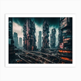 Futuristic Cityscape Art Print