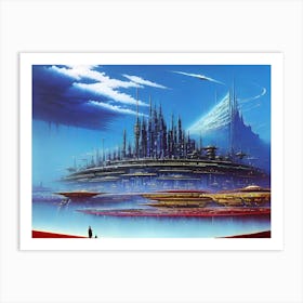 Futuristic City 35 Art Print