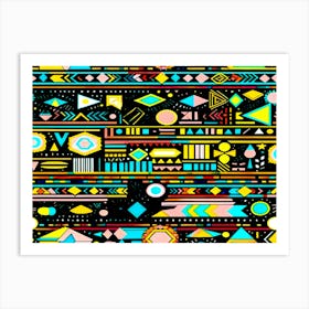 Abstract Geometric Pattern 1 Art Print