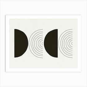 Abstract Black And White - Bw04 Art Print