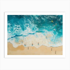 People On The Beach 2 Art Print